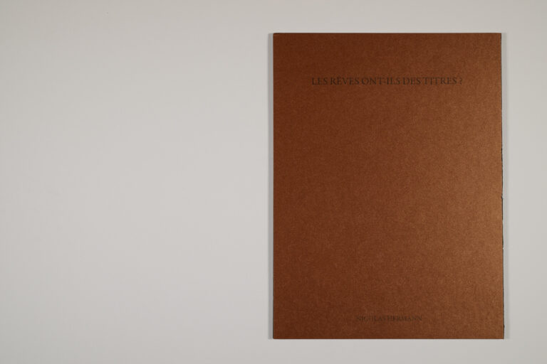 Nicolas Hermann les rêves ont-ils des titres
